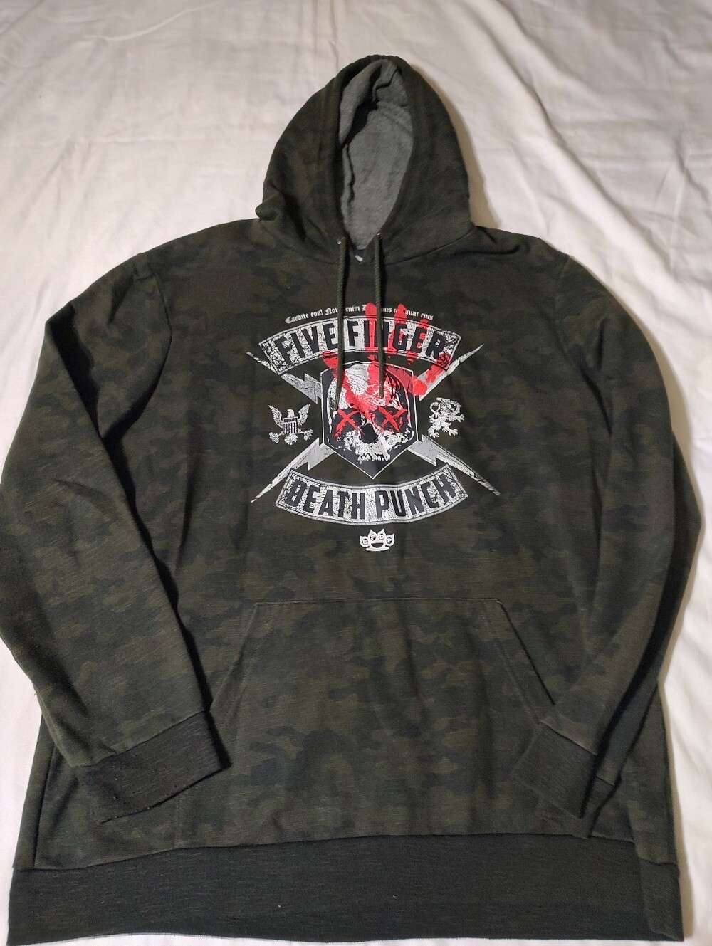 Five Finger Death Punch Camouflage Pullover Hoodie